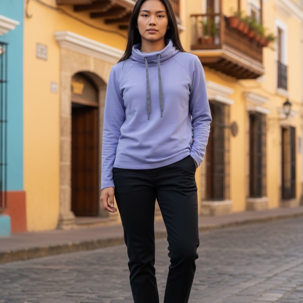 Nike Pro HyperWarm Mock Turtleneck Training Women's Purple Long Sleeve Top Sz M